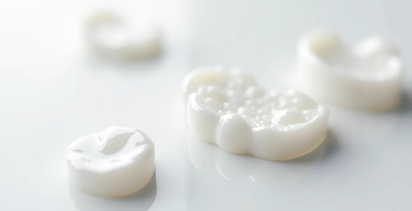 Comparaison visuelle de l'épaisseur des facettes sur profil dentaire