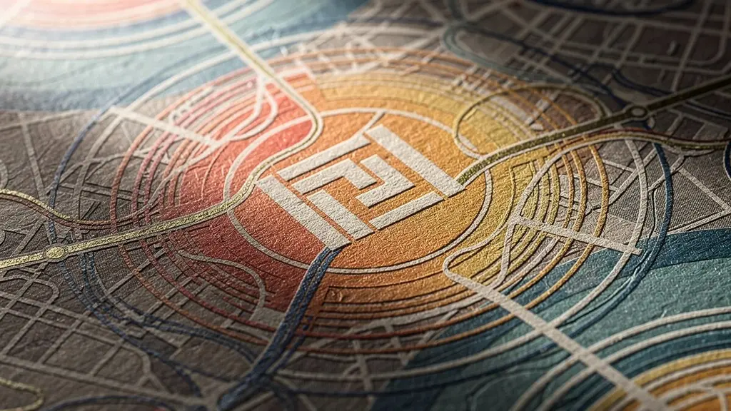 Vue aérienne comparative entre hôtel proche et éloigné d'une clinique