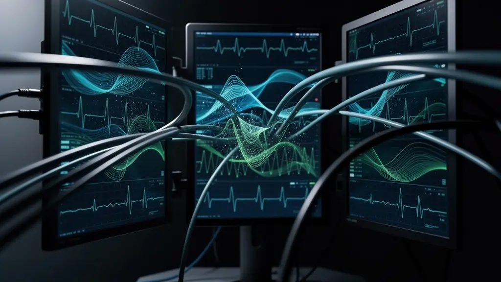 Console d'anesthésie moderne avec monitoring multiparamétrique